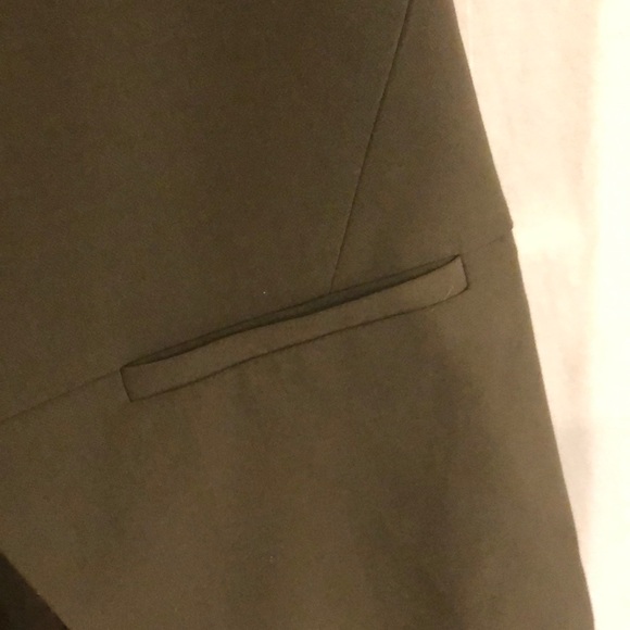 Topshop Army Green Sleeveless Blazer - Picture 4 of 5